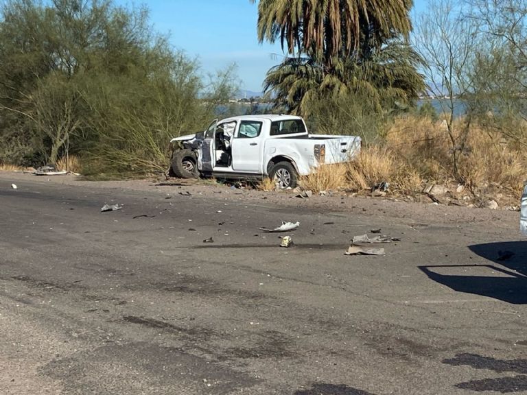 Reportan baches gigantes en carreteras de Sonora. Foto: Cortesía
