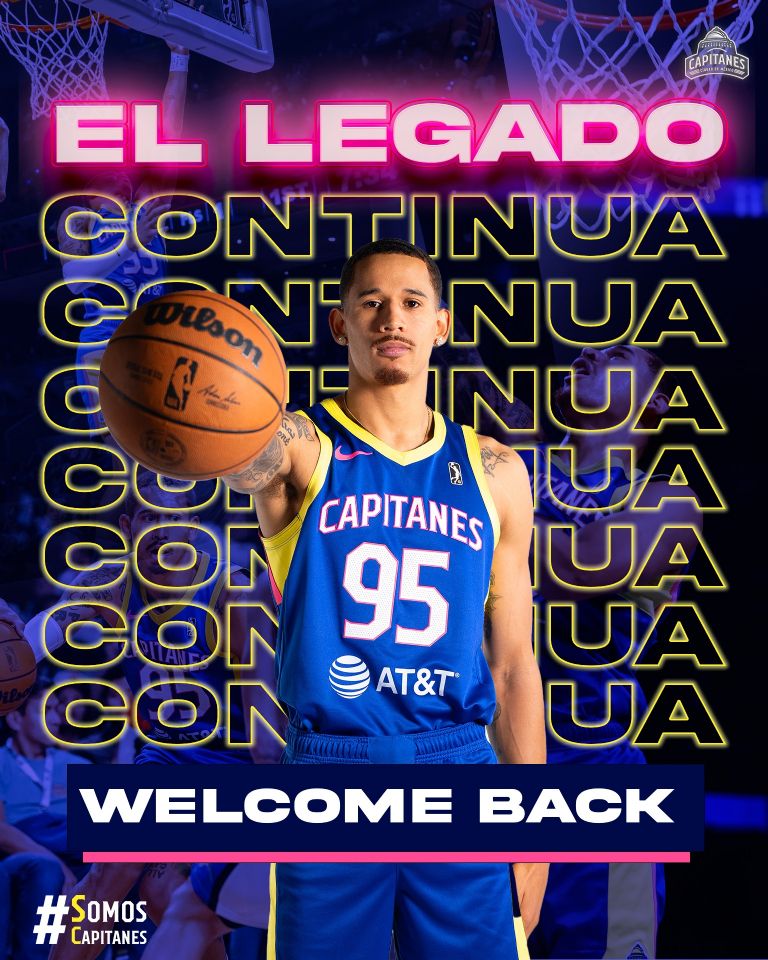 Juan Toscano-Anderson regresa a Capitanes de la CDMX tras 11 juegos en la NBA