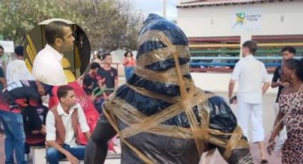 Vandalizan estatua de Dani Alves en Brasil tras ser encontrado culpable de agresión sexual