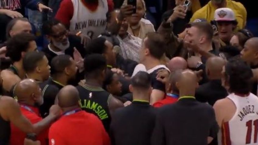 NBA suspende a cinco jugadores tras pelea ocurrida en el juego entre Pelicans y el Heat