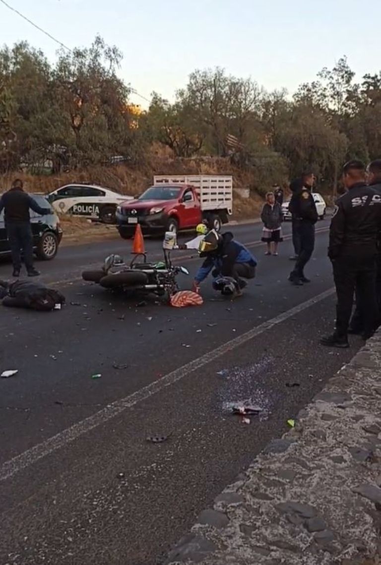 Motocicleta muerto en Xochimilco