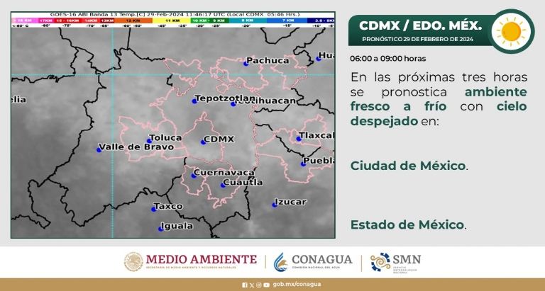 Clima en CDMX hoy 29 de febrero