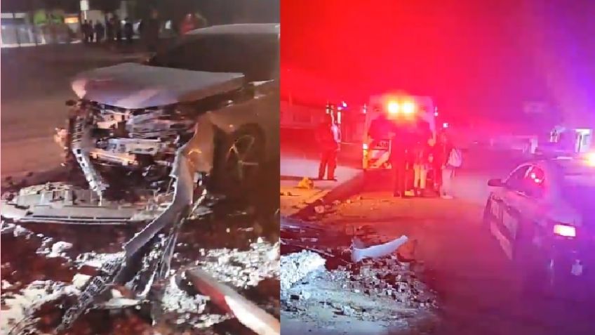 Fuerte accidente vehicular en Ciudad Obregón, Sonora, moviliza a las autoridades