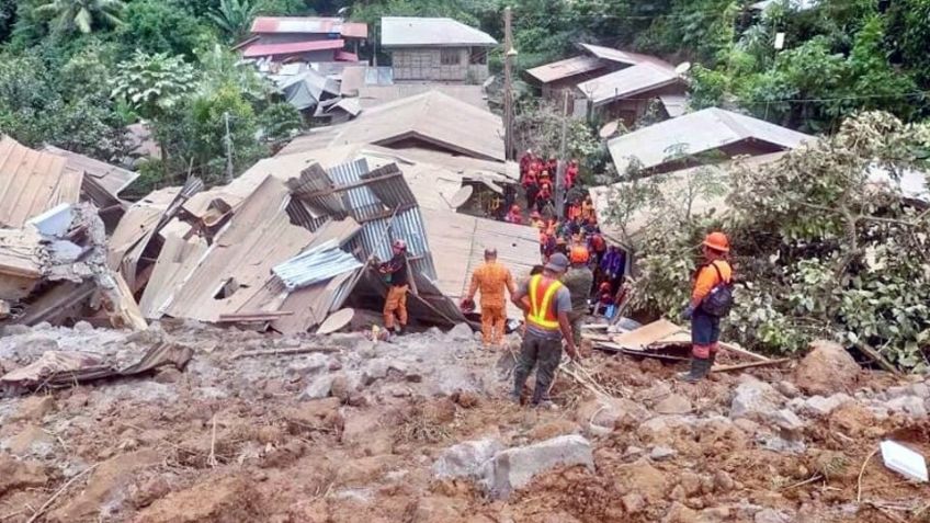 Filipinas: Al menos 5 muertos y 31 heridos tras un deslizamiento de tierra