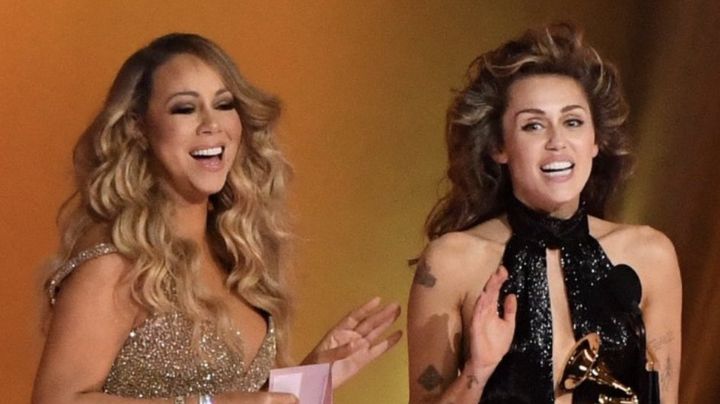 Mariah Carey manda lindo mensaje a Miley Cyrus después de su victoria en los Grammy