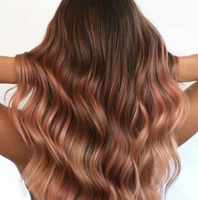 'Balayage' en tonos cobrizos