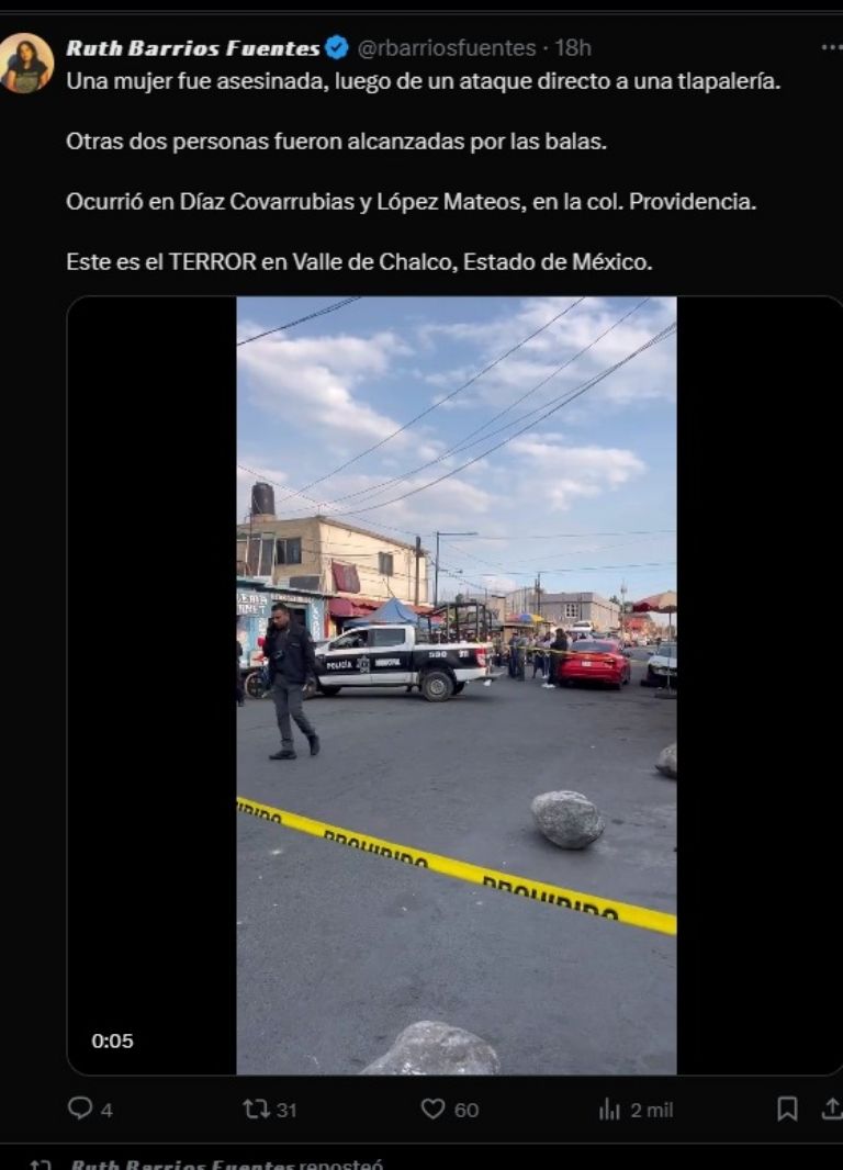 Ejecución en Valle de Chalco