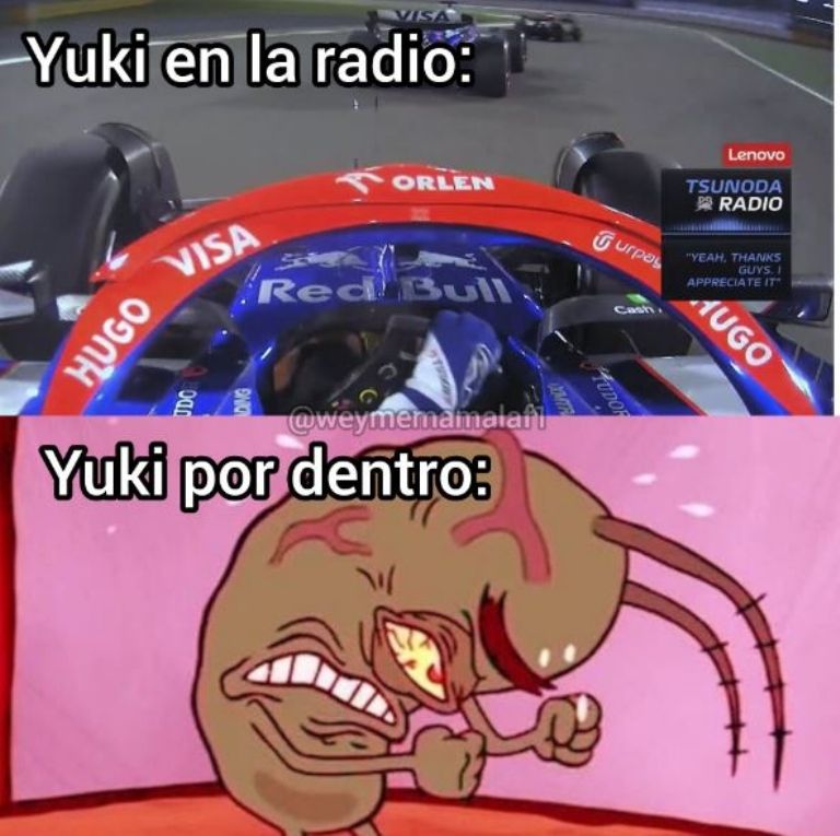 Los MEMES del primer GP del año en la F1; Verstappen, 'Checo' y Tsunoda, protagonistas
