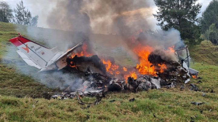 VIDEO: Avioneta se desploma en Colombia y deja 4 muertos; explotó tras el impacto