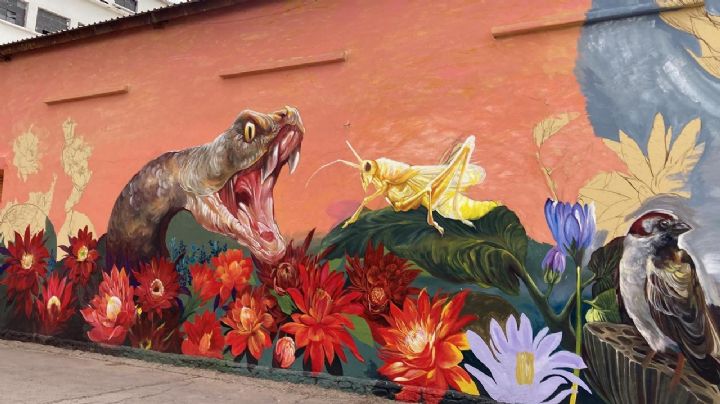 Realizan gran mural en almacenes de la UCAY en Cajeme; buscan reflejar cultura Yaqui
