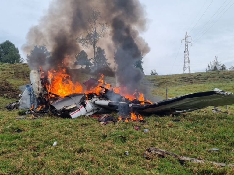 Avionazo en Colombia deja 4 muertos