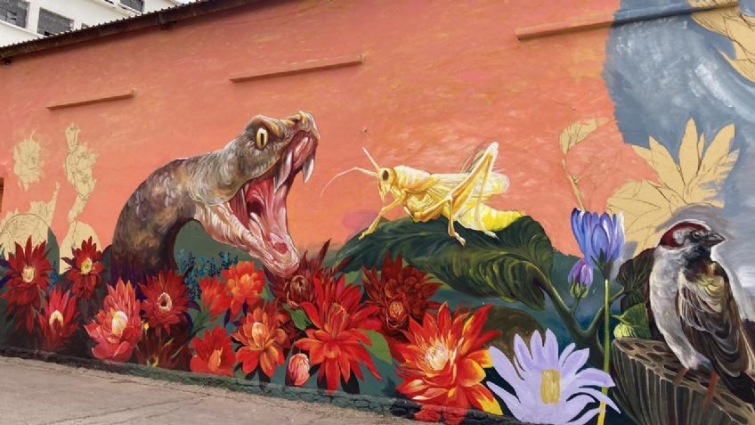 Realizan gran mural en almacenes de la UCAY en Cajeme; buscan reflejar cultura Yaqui