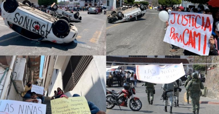 La población de Taxco se manifestó contra el secuestro e infanticidio