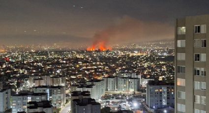 Cancelan clases en CCH Azcapotzalco por fuerte incendio en el Vaso Regulador El Cristo