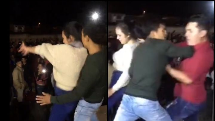 VIDEO: Joven golpea a grupo musical por bailar con su novia sobre el escenarios