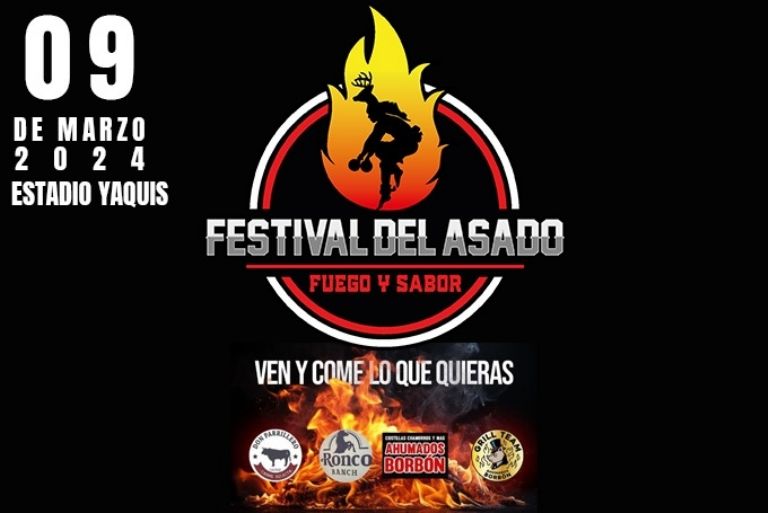 Invitan al Festival del Asado es este sábado nueve de marzo en Ciudad Obregón