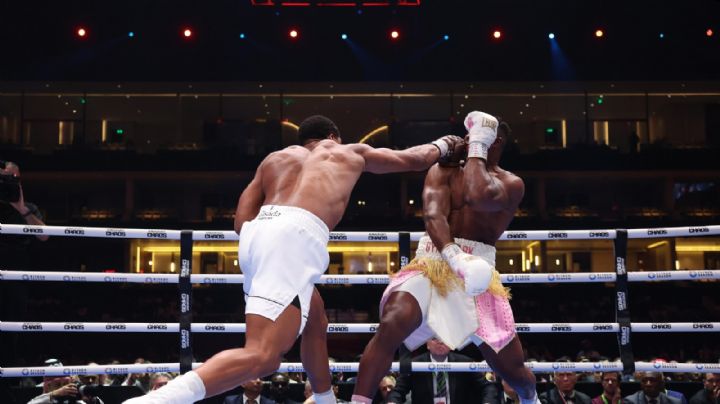 VIDEO: Anthony Joshua noquea en el segundo round a Francis Ngannou en Arabia Saudita