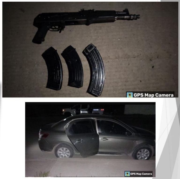 Decomisan armas en Sonoyta, Sonora. Foto: Facebook