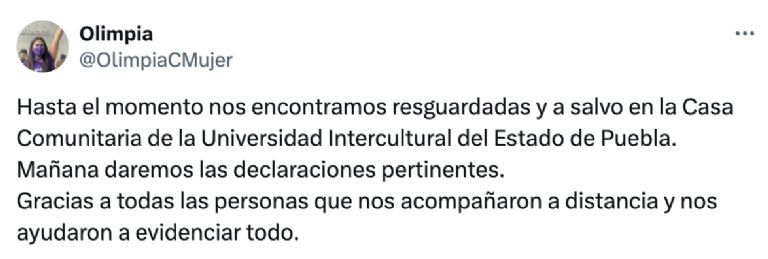 Atentado contra Olimpia Coral en Puebla: Amenazada y Agredida