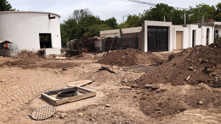 Vecinos de Navojoa temen que obra de drenaje quede inconclusa por falta de recursos
