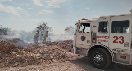 Incendios de basura y maleza ‘absorben’ trabajos de Bomberos de Guaymas al mes