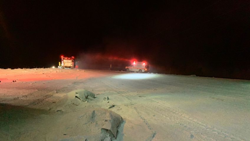 Automovilistas ‘sorprendidos’ por gran derrame de cemento en carretera internacional