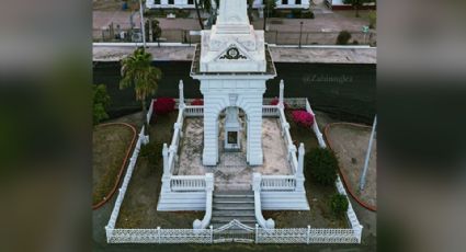 Capas de cal amenazan la infraestructura del Monumento Álvaro Obregón en Navojoa