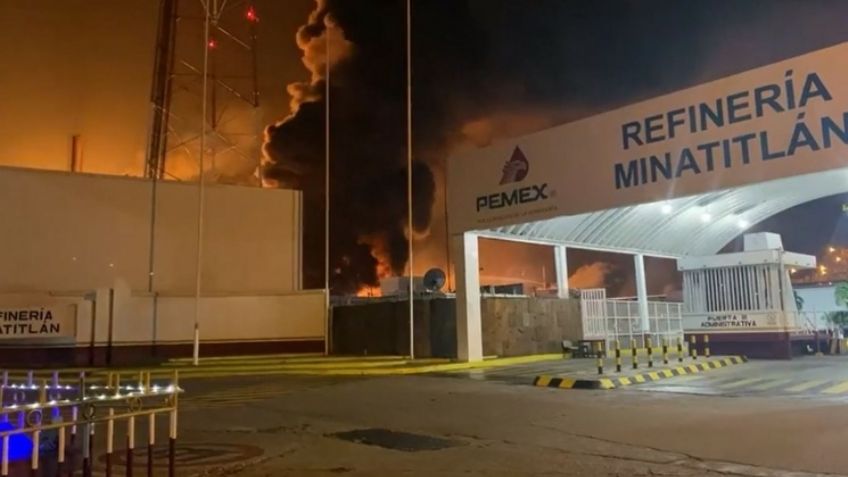 Incendio en la Refinería de Minatitlán: Reportan explosión y fuerte fuego; esto sucedió