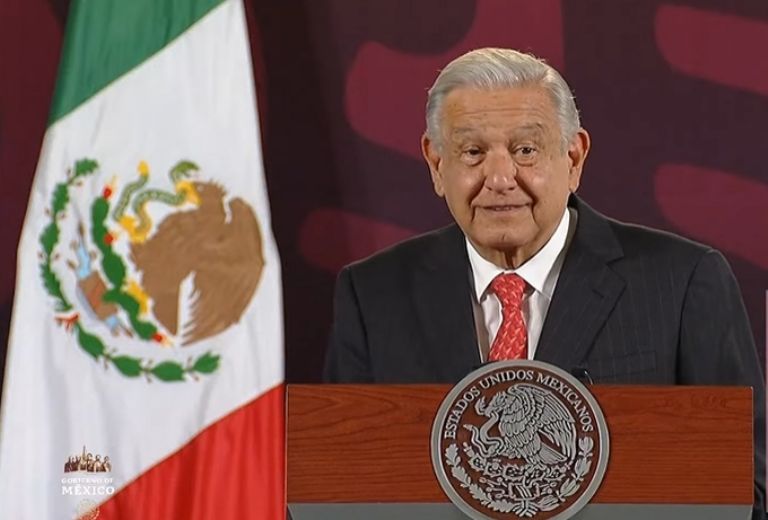 AMLO celebra lluvias en la CDMX. Foto: Gobierno de México