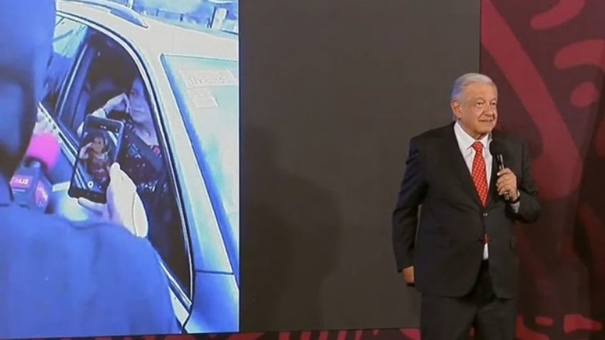 Encapuchados detienen a Claudia Sheinbaum: AMLO declara que sería un "montaje"