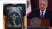 AMLO rompe el silencio sobre polémica playera de La Santa Muerte que lo apoya