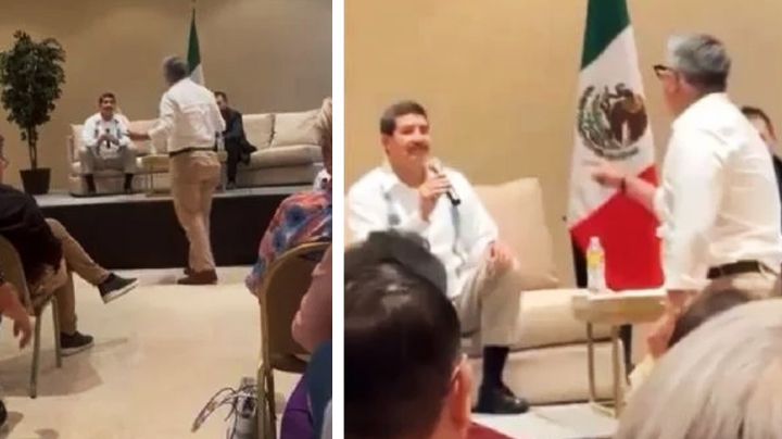 "¡Tú me torturaste!": Confrontan a exgobernador Javier Corral en foro de Ciudad Obregón