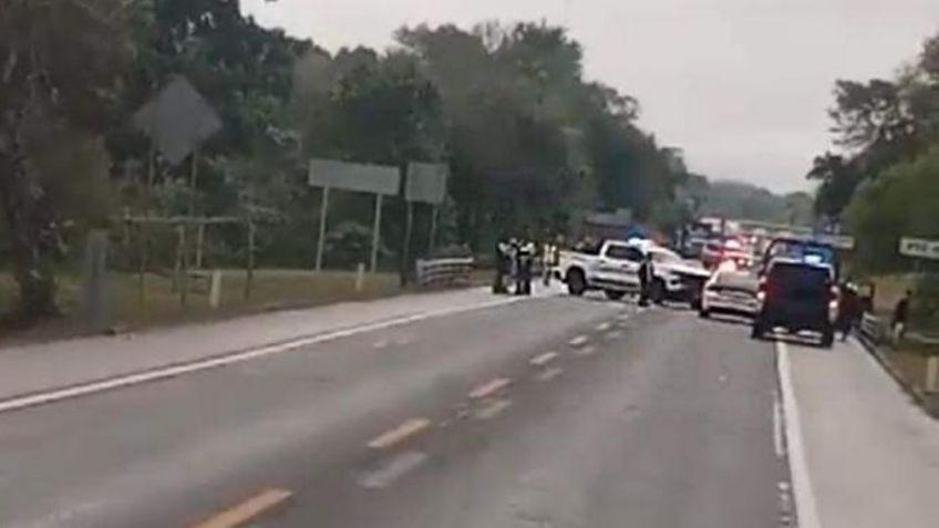 Fuerte enfrentamiento en autopista México-Tuxpan: Guardia Nacional asegura vehículo y armas