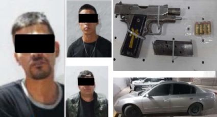 Sorprenden en Hermosillo a tres sujetos en posesión de arma de fuego; ya están detenidos