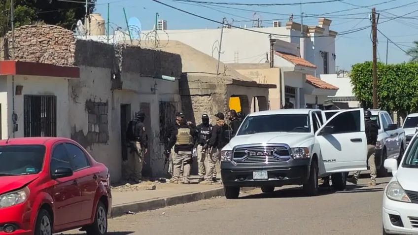Golpe al crimen: Autoridades catean viviendas en Ciudad Obregón y detienen a dos