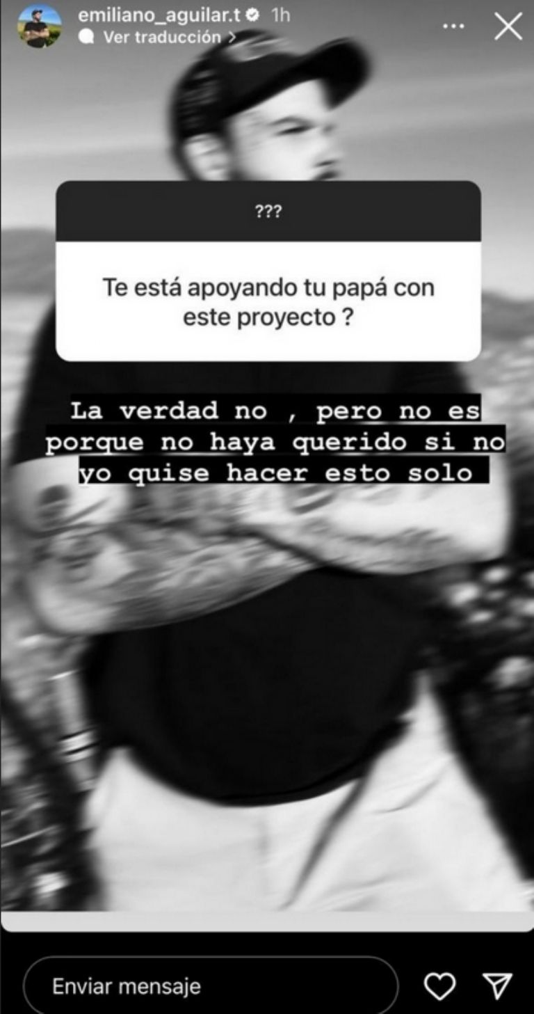 Emiliano Aguilar le hace tremendo desaire a su padre