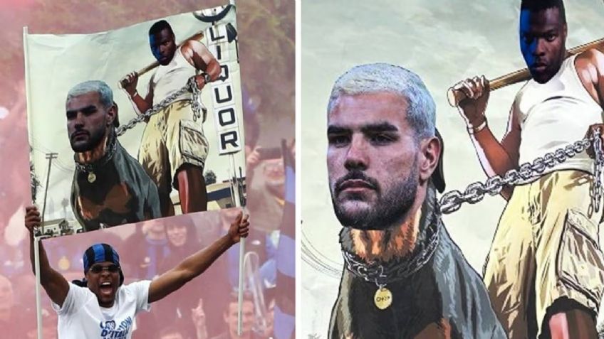 Provocación en el desfile del Inter: Dumfries se burla de Hernández con un meme de GTA V