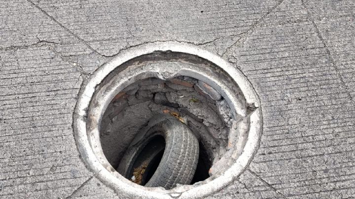 Persiste robo de tapas de alcantarillas en diferentes colonias de Ciudad Obregón