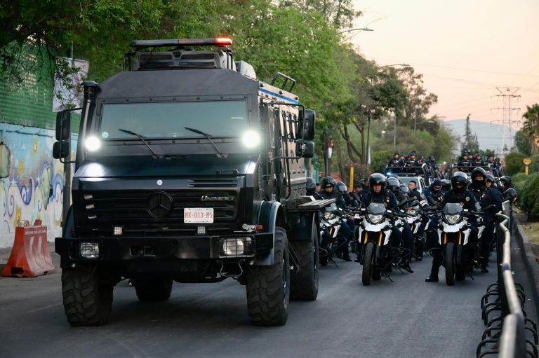 Mega operativo en la Miguel Hidalgo