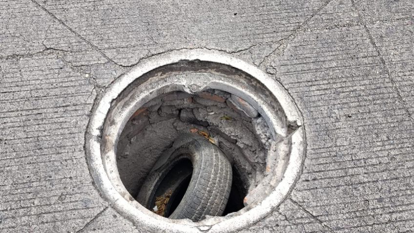 Persiste robo de tapas de alcantarillas en diferentes colonias de Ciudad Obregón