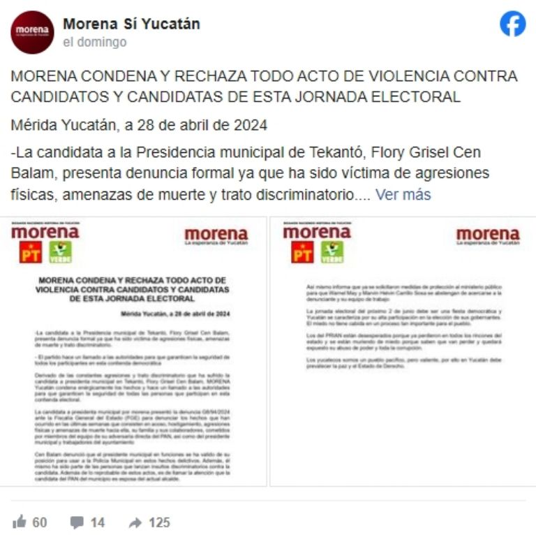 Presentan denuncia ante hostigamiento a candidata