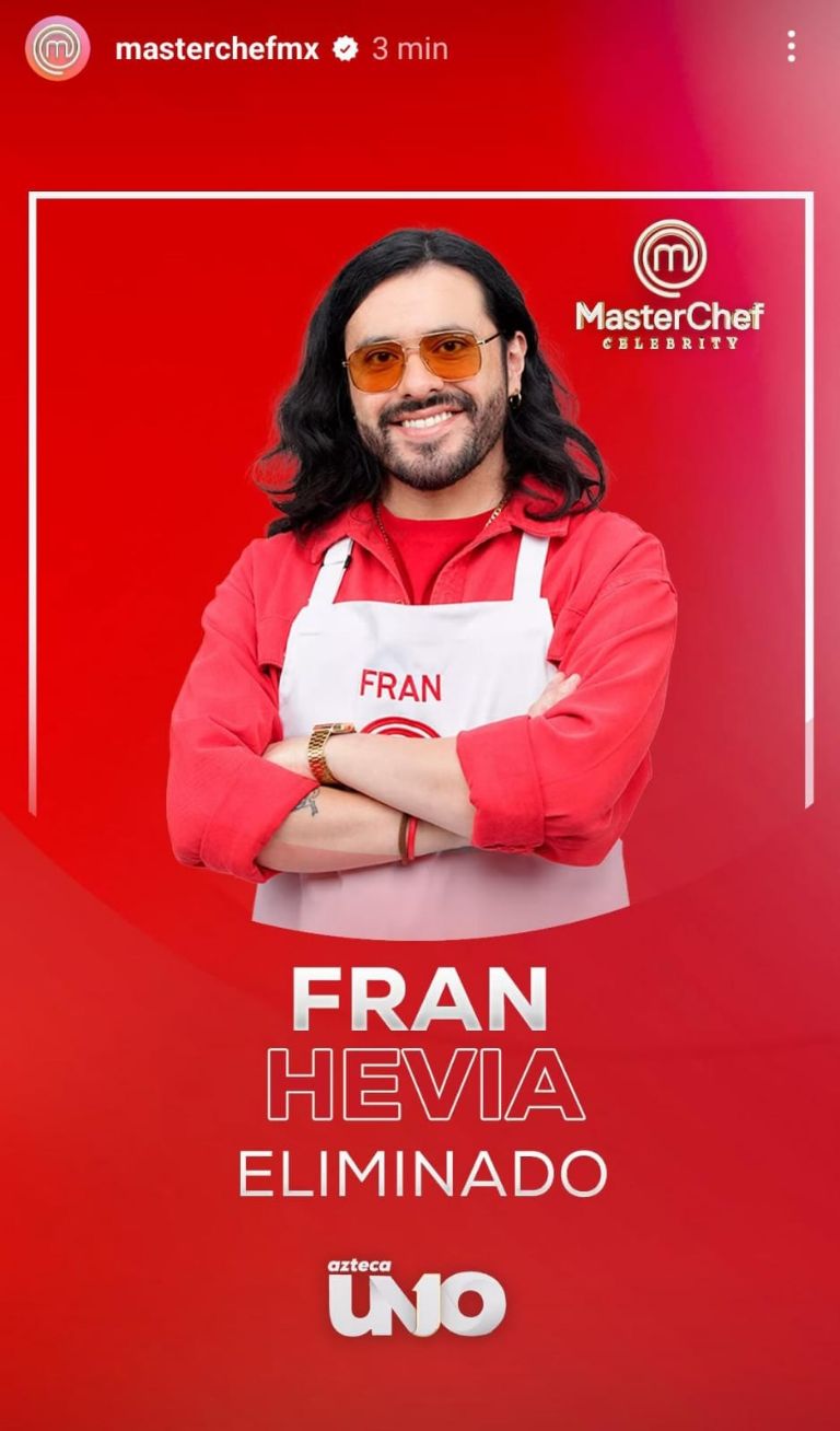 Cuarto eliminado de MasterChef Celebrity México
