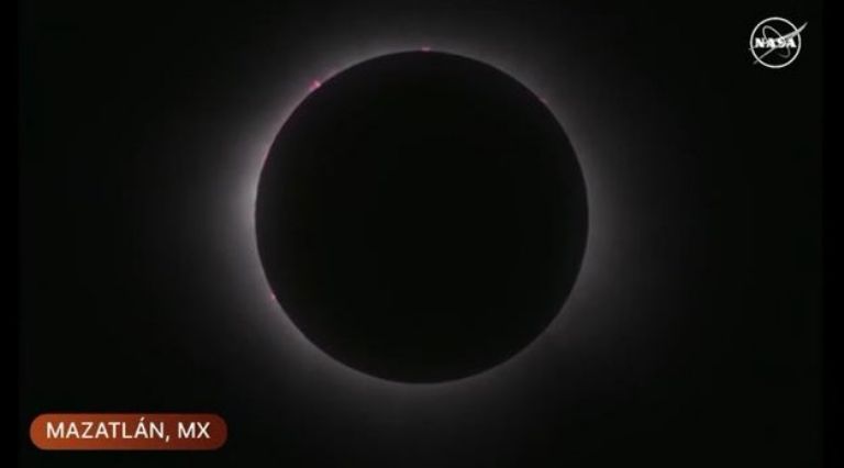 Eclipse total Solar en Mazatlán. Foto: Twitter