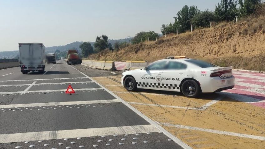 Fatal accidente en la autopista México-Puebla; atropellan a hombre; cuerpo queda desmembrado