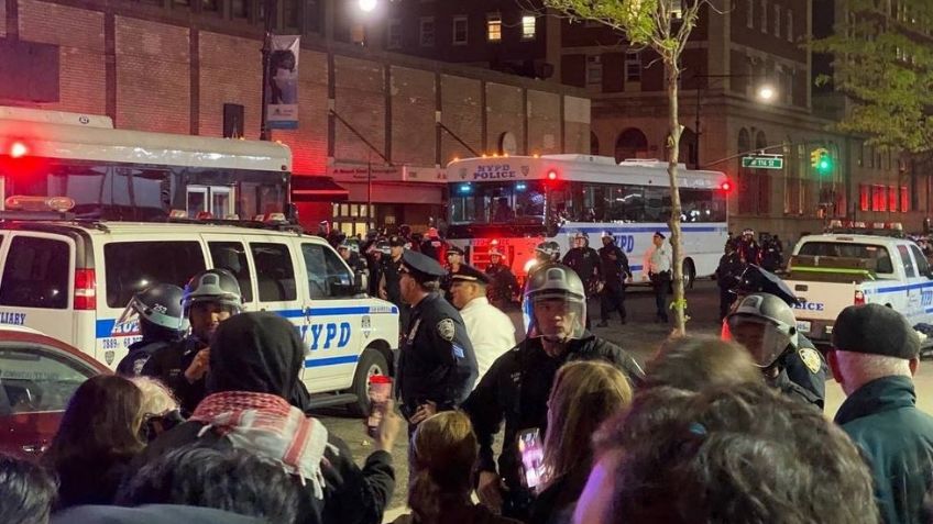 Ya son 300 detenidos en universidades de Nueva York por protestas a favor de Palestina
