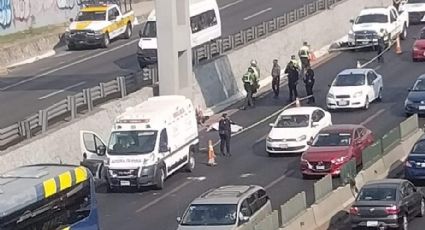 Tragedia en la México-Puebla: Motociclista muere al estrellarse contra puente peatonal