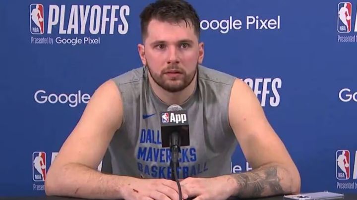 Luka Doncic, interrumpe su conferencia con los Dallas Mavericks por unos "gemidos"
