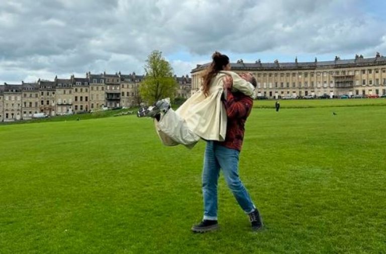 Eduardo Santamarina y Mayrín estuvieron en Europa