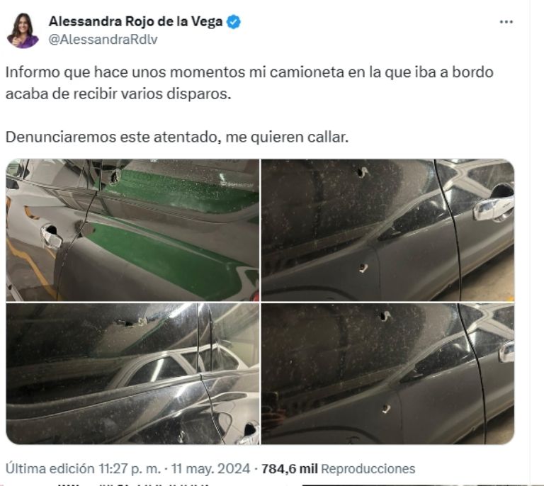 Candidata del PRI, PAN y PRD denuncia agresión en su contra. Foto: Twitter