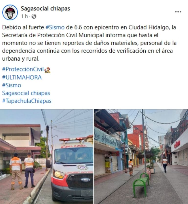 Autoridades revisaron las estructuras de viviendas y edificios